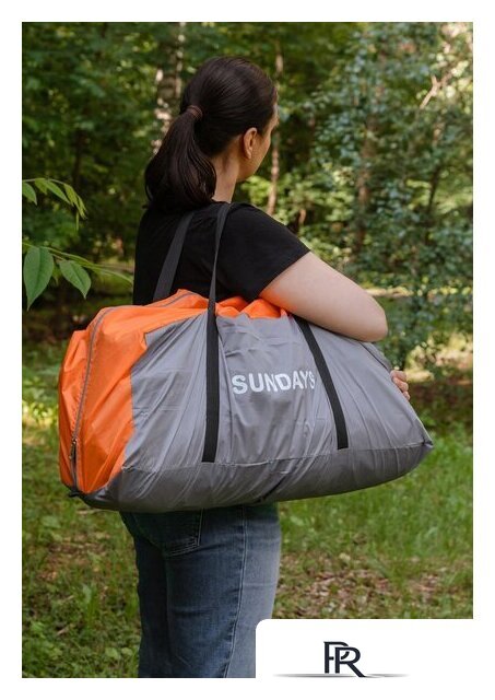 Кемпинговая палатка Sundays ZC-TT020-4P (2+2) (темно-серый/желтый) - Изображение №23 — Интернет-магазин ПроЗаказ