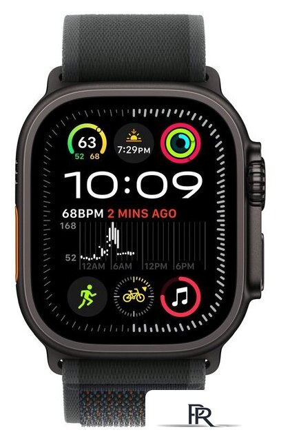 Умные часы Apple Watch Ultra 2 LTE 49 мм (титановый корпус, черный/черный, нейлоновый ремешок M/L) - Изображение №2 — Интернет-магазин ПроЗаказ