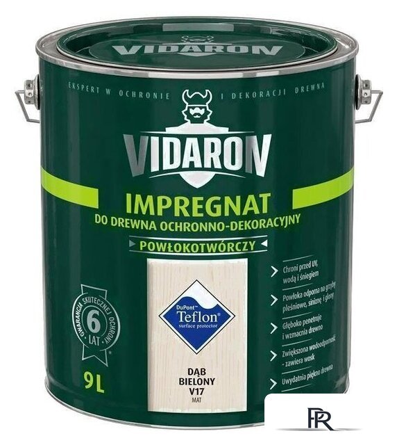Пропитка Vidaron Impregnant V17 9 л (дуб беленый) - Изображение №1 — Интернет-магазин ПроЗаказ