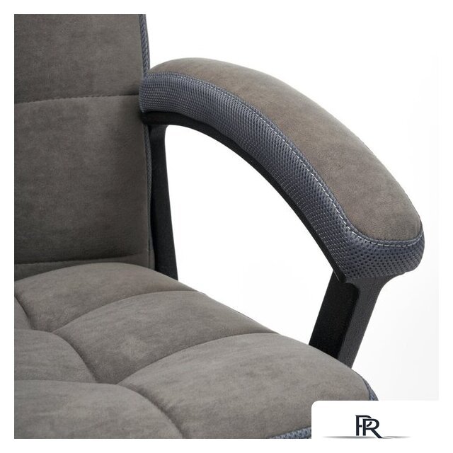 Офисное кресло TetChair Trendy (флок/ткань, серый) - Изображение №9 — Интернет-магазин ПроЗаказ