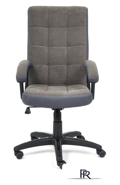 Офисное кресло TetChair Trendy (флок/ткань, серый) - Изображение №2 — Интернет-магазин ПроЗаказ
