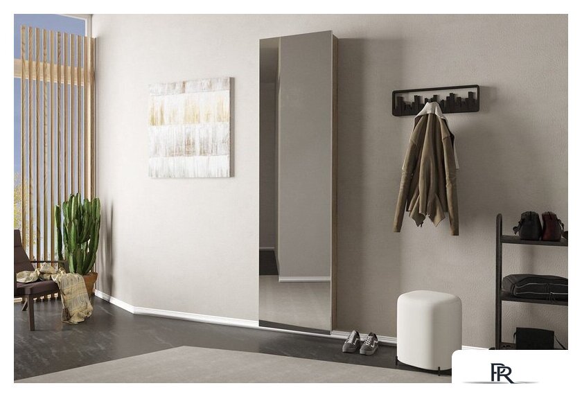 Тумба для обуви Трия Тип 16 с зеркалом (дуб сонома/белая шагрень) - Изображение №11 — Интернет-магазин ПроЗаказ