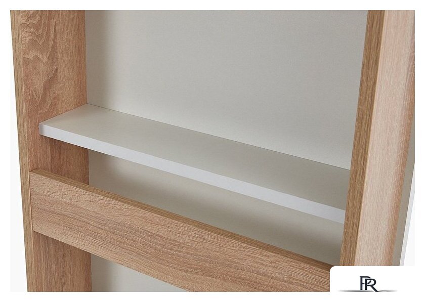 Тумба для обуви Трия Тип 16 с зеркалом (дуб сонома/белая шагрень) - Изображение №8 — Интернет-магазин ПроЗаказ