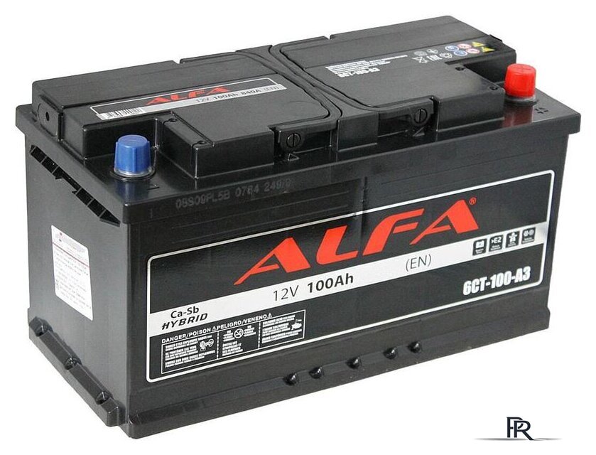 Автомобильный аккумулятор ALFA Hybrid 100 L (100 А·ч) - Изображение №1 — Интернет-магазин ПроЗаказ