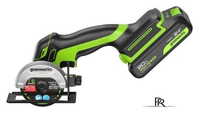 Угловая шлифмашина Greenworks GD24UCS 3402007CUA (с 1-им АКБ) - Изображение №6 — Интернет-магазин ПроЗаказ