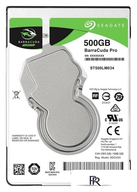 Жесткий диск Seagate Barracuda Pro 500GB ST500LM034 - Изображение №1 — Интернет-магазин ПроЗаказ