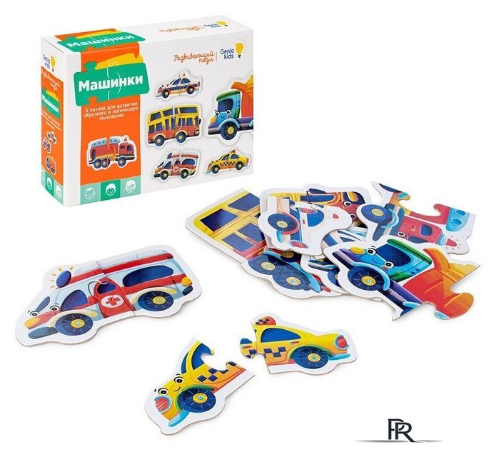 Мозаика/пазл Genio Kids Машинки RI1807CA - Изображение №2 — Интернет-магазин ПроЗаказ