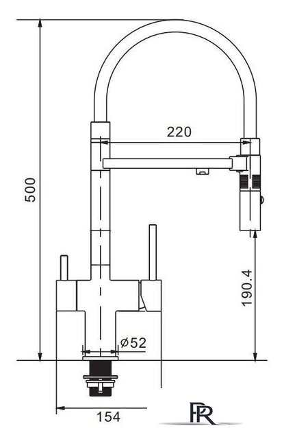 Смеситель Rose R133L (сатин) - Изображение №2 — Интернет-магазин ПроЗаказ
