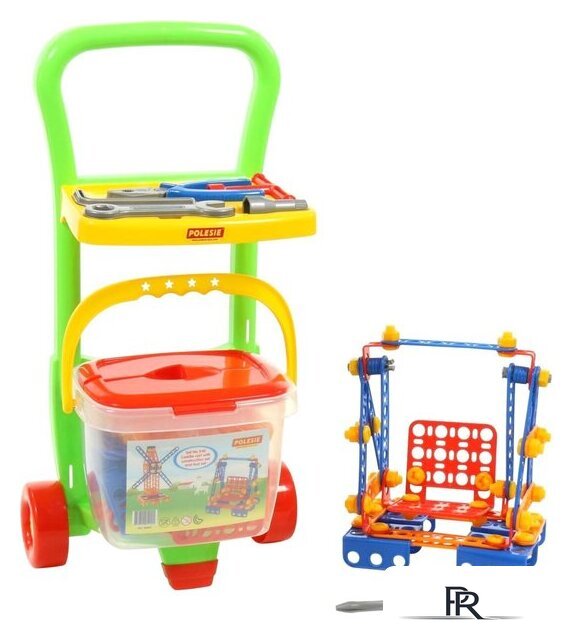 Конструктор Полесье 54401 Тележка Caddie с конструктором Изобретатель. Набор №542 - Изображение №4 — Интернет-магазин ПроЗаказ