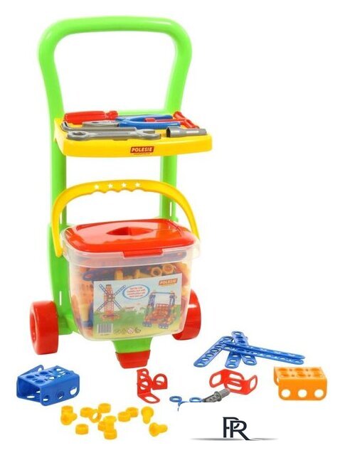 Конструктор Полесье 54401 Тележка Caddie с конструктором Изобретатель. Набор №542 - Изображение №5 — Интернет-магазин ПроЗаказ