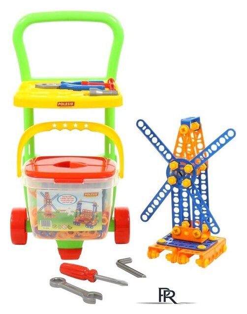 Конструктор Полесье 54401 Тележка Caddie с конструктором Изобретатель. Набор №542 - Изображение №1 — Интернет-магазин ПроЗаказ