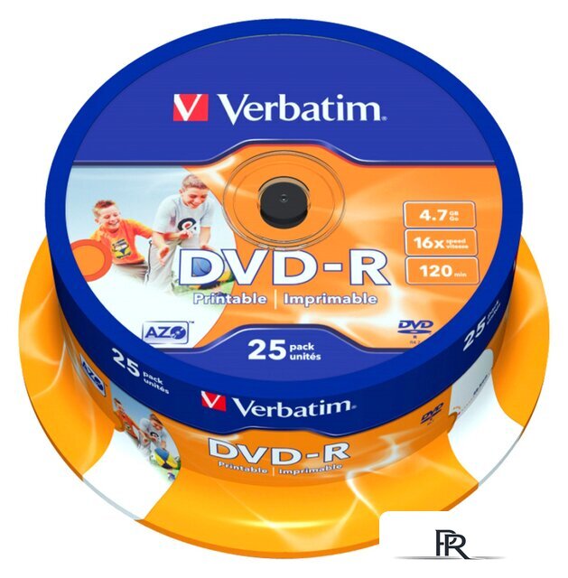 DVD-R диск Verbatim 4.7Gb 16x 43538 (25 шт.) - Изображение №1 — Интернет-магазин ПроЗаказ