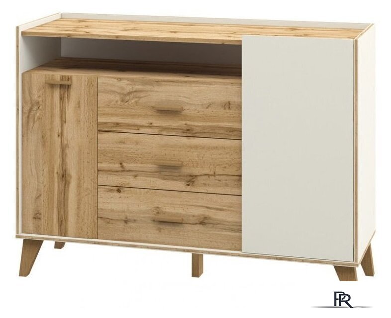 Тумба Неман мебель Сканди МН-036-02 (дуб вотан-белый) - Изображение №1 — Интернет-магазин ПроЗаказ