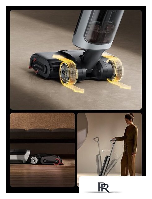 Вертикальный моющий пылесос Dreame H15 Pro Heat wet and dry Vacuum Cleaner (евровилка) - Изображение №18 — Интернет-магазин ПроЗаказ