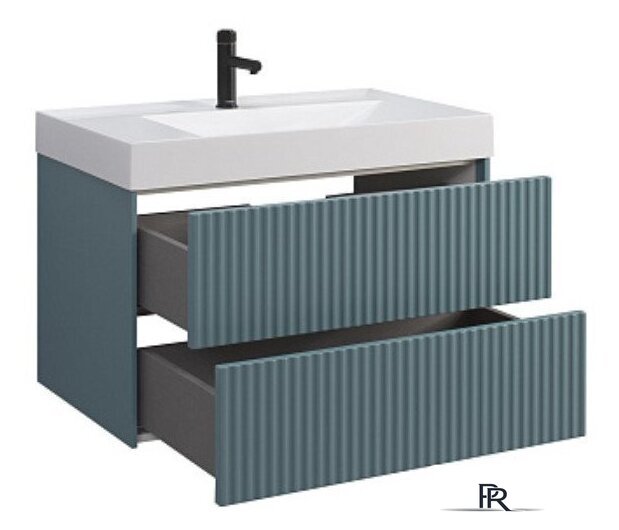  Belux Тумба под умывальник Сиртаки НП 85-02 (179, голубой малахит матовый) - Изображение №2 — Интернет-магазин ПроЗаказ