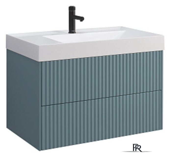  Belux Тумба под умывальник Сиртаки НП 85-02 (179, голубой малахит матовый) - Изображение №1 — Интернет-магазин ПроЗаказ