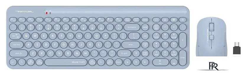 Офисный набор A4Tech Fstyler FG3300 Air2 (синий) - Изображение №2 — Интернет-магазин ПроЗаказ
