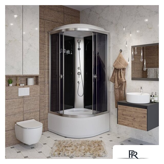 Душевая кабина Niagara Eco E80/40/TN 80x80x215 - Изображение №10 — Интернет-магазин ПроЗаказ