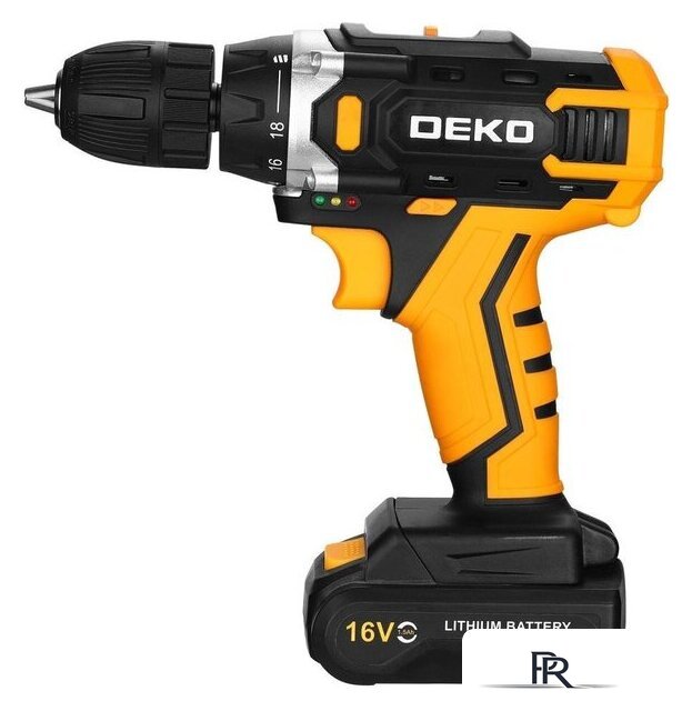 Дрель-шуруповерт Deko Sharker 16V Set 63 083-1041 (с 2-мя АКБ, кейс) - Изображение №5 — Интернет-магазин ПроЗаказ