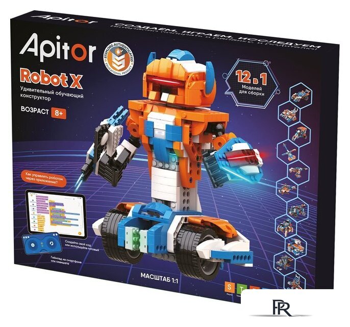 Конструктор Apitor Robot X 12 в 1 - Изображение №1 — Интернет-магазин ПроЗаказ