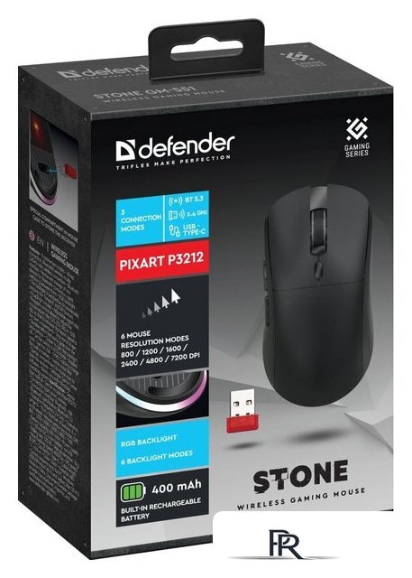 Игровая мышь Defender Stone GM-551 (черный) - Изображение №8 — Интернет-магазин ПроЗаказ