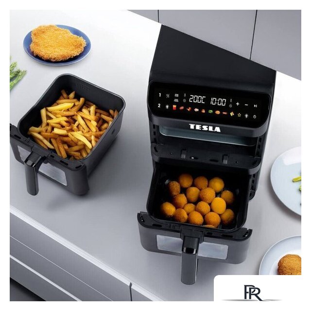 Аэрогриль (аэрофритюрница) Tesla Electronics AirCook DualZone Q670 XXL - Изображение №6 — Интернет-магазин ПроЗаказ