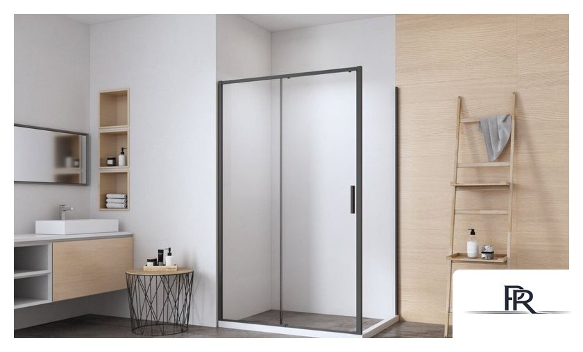 Душевая стенка Aquanet Pleasure Evo 90 AE65-F90-BT (черный анодированный) - Изображение №2 — Интернет-магазин ПроЗаказ