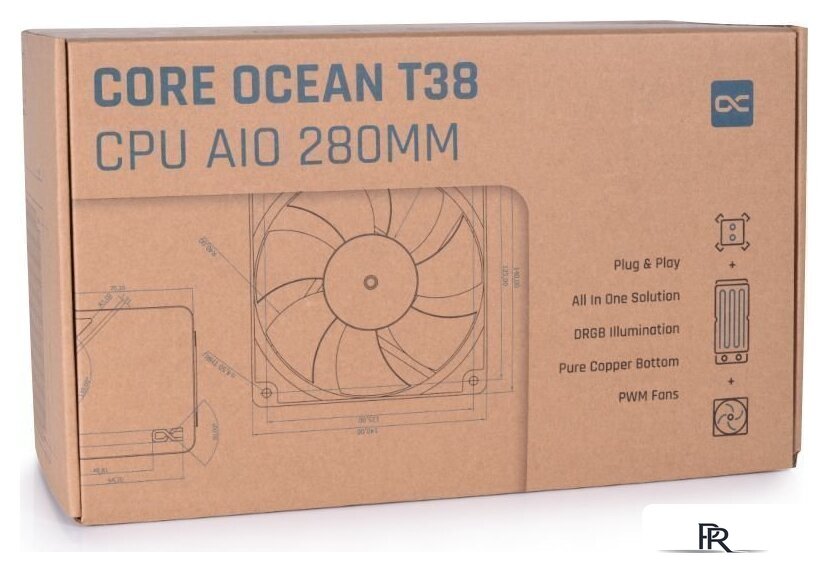 Система жидкостного охлаждения для процессора Alphacool Core Ocean T38 AIO 280 13053 - Изображение №10 — Интернет-магазин ПроЗаказ
