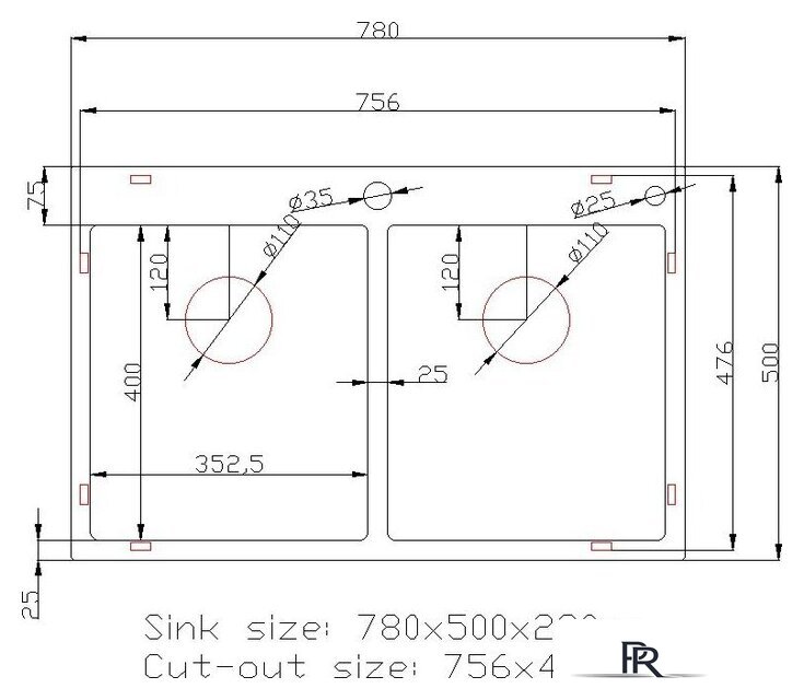 Кухонная мойка Stellar Decor S7850-2S-D (сатин) - Изображение №12 — Интернет-магазин ПроЗаказ