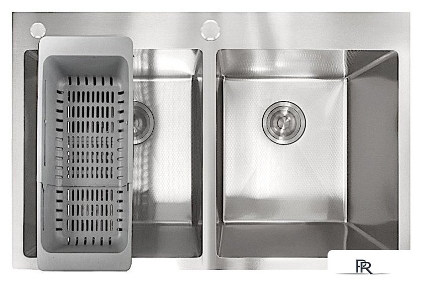 Кухонная мойка Stellar Decor S7850-2S-D (сатин) - Изображение №2 — Интернет-магазин ПроЗаказ