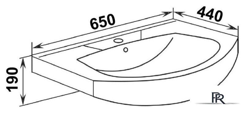  Runo Тумба с умывальником Верона 65 + Элеганс 65 (напольная) - Изображение №11 — Интернет-магазин ПроЗаказ