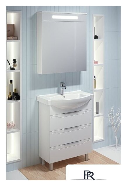  Runo Тумба с умывальником Верона 65 + Элеганс 65 (напольная) - Изображение №1 — Интернет-магазин ПроЗаказ