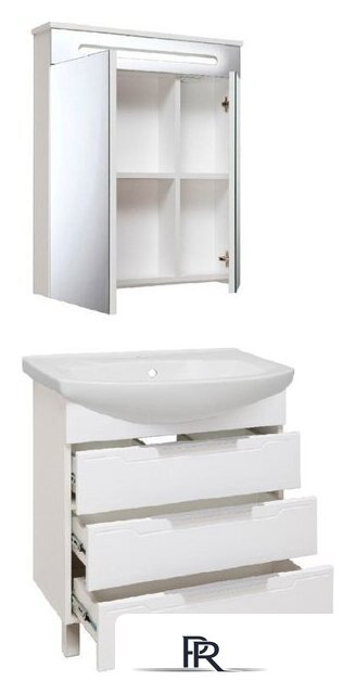  Runo Тумба с умывальником Верона 65 + Элеганс 65 (напольная) - Изображение №8 — Интернет-магазин ПроЗаказ