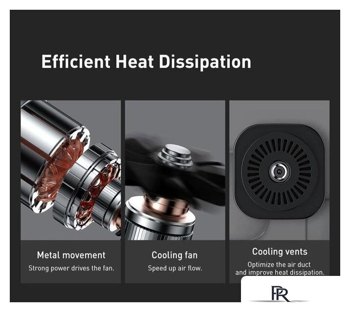 Автомобильный компрессор Baseus Super Mini Inflator Pump CRCQ000001 - Изображение №3 — Интернет-магазин ПроЗаказ