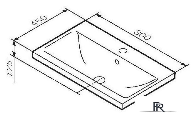 Умывальник AM.PM X-Joy M85AWCC0802WG - Изображение №5 — Интернет-магазин ПроЗаказ