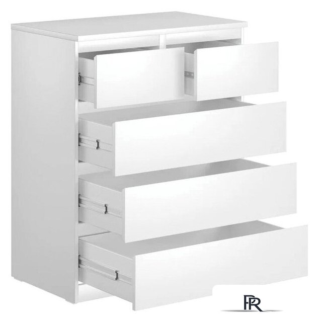 Комод Mio Tesoro Мальта 5 ящиков 80x99 2.05.02.080.1 (белый) - Изображение №3 — Интернет-магазин ПроЗаказ