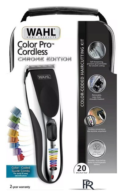 Машинка для стрижки волос Wahl 9649-1416 ColorPro Cordless Chrome Edition - Изображение №4 — Интернет-магазин ПроЗаказ