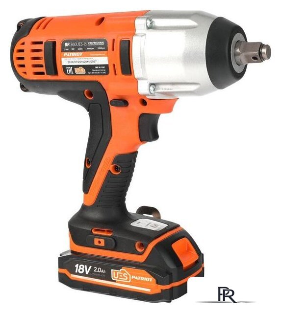 Гайковерт Patriot BR 360UES-1/2 180301561 (с 2-мя АКБ, кейс) - Изображение №3 — Интернет-магазин ПроЗаказ