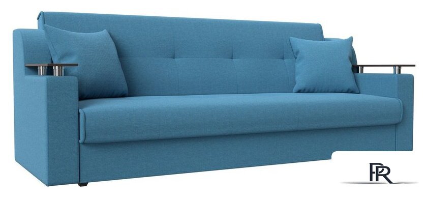 Диван Лига диванов Сенатор 121574 (рогожка Амур, голубой) - Изображение №1 — Интернет-магазин ПроЗаказ