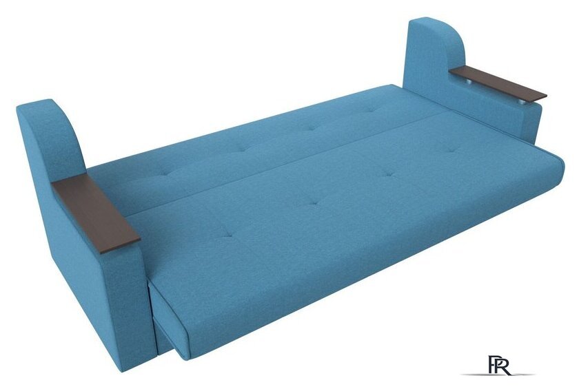 Диван Лига диванов Сенатор 121574 (рогожка Амур, голубой) - Изображение №6 — Интернет-магазин ПроЗаказ