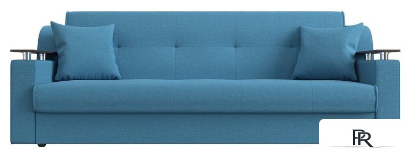 Диван Лига диванов Сенатор 121574 (рогожка Амур, голубой) - Изображение №2 — Интернет-магазин ПроЗаказ