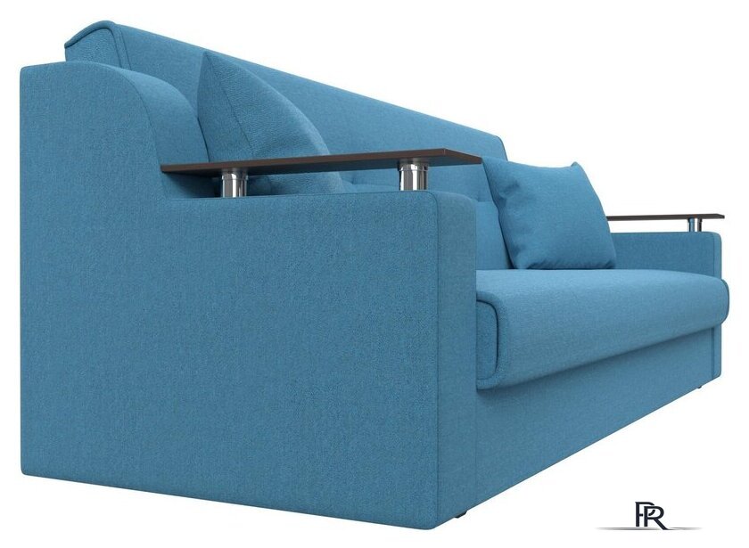 Диван Лига диванов Сенатор 121574 (рогожка Амур, голубой) - Изображение №4 — Интернет-магазин ПроЗаказ