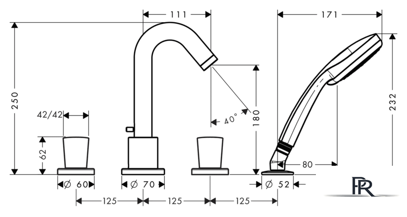 Смеситель Hansgrohe Logis 71314000 - Изображение №2 — Интернет-магазин ПроЗаказ