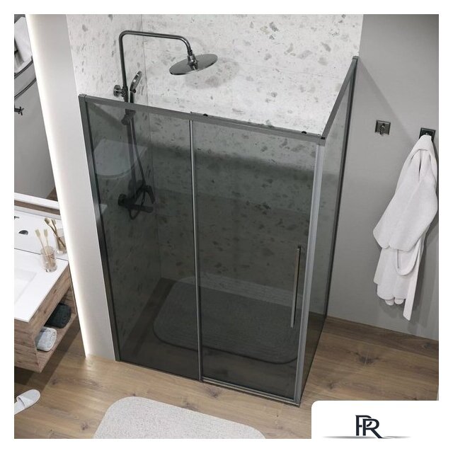 Душевая стенка Grossman Galaxy 80x195 200.K33.01.80.42.10 (графит сатин/стекло тонированное) - Изображение №8 — Интернет-магазин ПроЗаказ