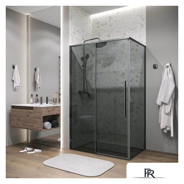 Душевая стенка Grossman Galaxy 80x195 200.K33.01.80.42.10 (графит сатин/стекло тонированное) - Изображение №6 — Интернет-магазин ПроЗаказ