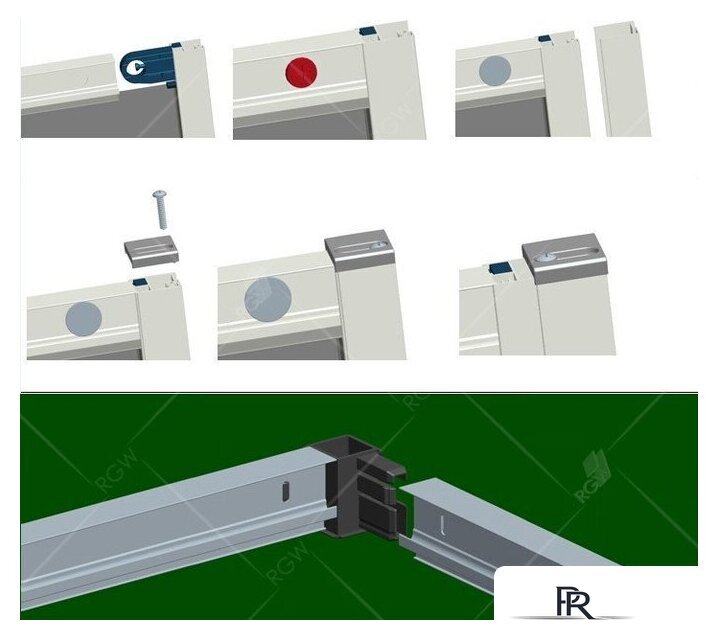 Душевой уголок RGW CL-48B (CL-14B + Z-050-1B) 32094805-014 150x100 (черный/прозрачное стекло) - Изображение №2 — Интернет-магазин ПроЗаказ