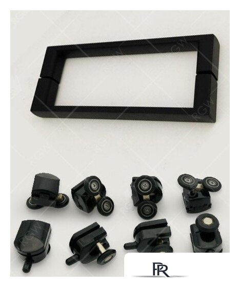 Душевой уголок RGW CL-48B (CL-14B + Z-050-1B) 32094805-014 150x100 (черный/прозрачное стекло) - Изображение №4 — Интернет-магазин ПроЗаказ
