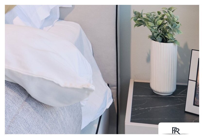 Тумба Ангстрем Милагро спальня МИ-300.10 (Д1, кашемир серый/камень пьетра/черный графит) - Изображение №8 — Интернет-магазин ПроЗаказ