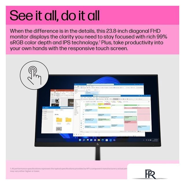 Монитор HP E24t G5 6N6E6AA - Изображение №6 — Интернет-магазин ПроЗаказ