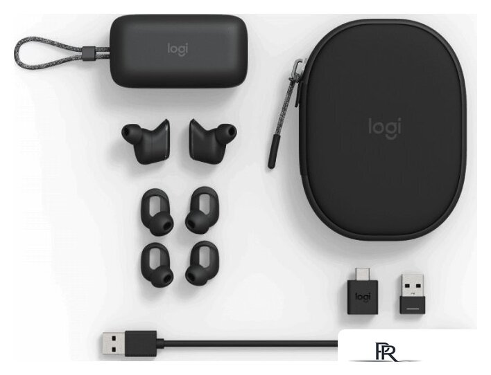 Наушники Logitech Zone True Wireless (графит) - Изображение №5 — Интернет-магазин ПроЗаказ